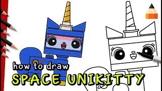 Unikitty Coloring Pages Drawing Cat For Kids Draw Lego Minifigures