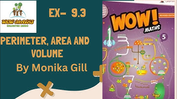 Class -5 PERIMETER, AREA AND VOLUME - Wow Maths-Ex- 9.3  CBSE/ ICSE