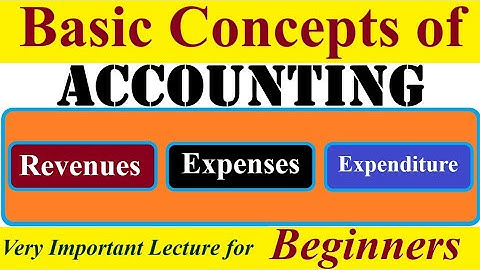 Revenue, Expenses & Expenditure Important Terms (Basic concepts of Accounting) urdu/Hindi