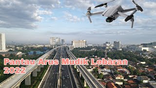 Arus mudik Tol Jakarta - Cikampek Lebaran 2022 || View Drone