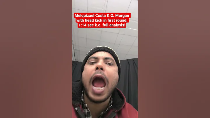 Melquizael Costa K.O. Morgan with head kick in first round, 1:14 sec k.o. full analysis! #ufc