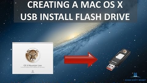 How to Create an OS X 10.8 Mountain Lion Install USB