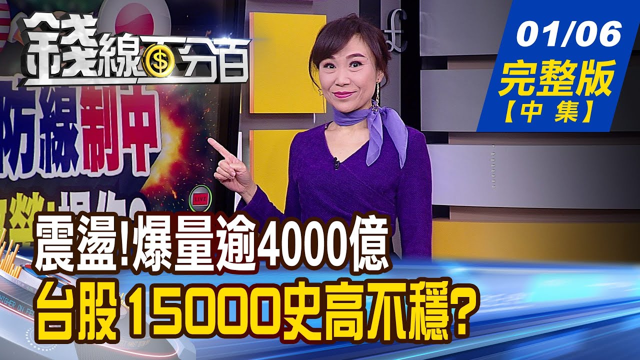 《爆量逾4000億.大震盪! 15000史高不穩? 史高盤波動加劇?散戶.外資部位會說話!》【錢線百分百】20210106-4│非凡財經新聞│