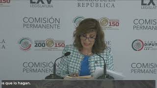 Conferencia de prensa de legisladora del Grupo Parlamentario del PAN, del 8 de mayo de 2024.