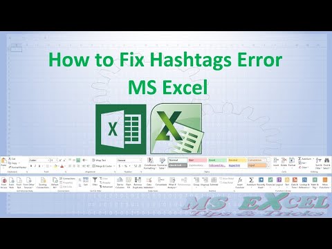 How to Fix Hashtags Error in MS Excel