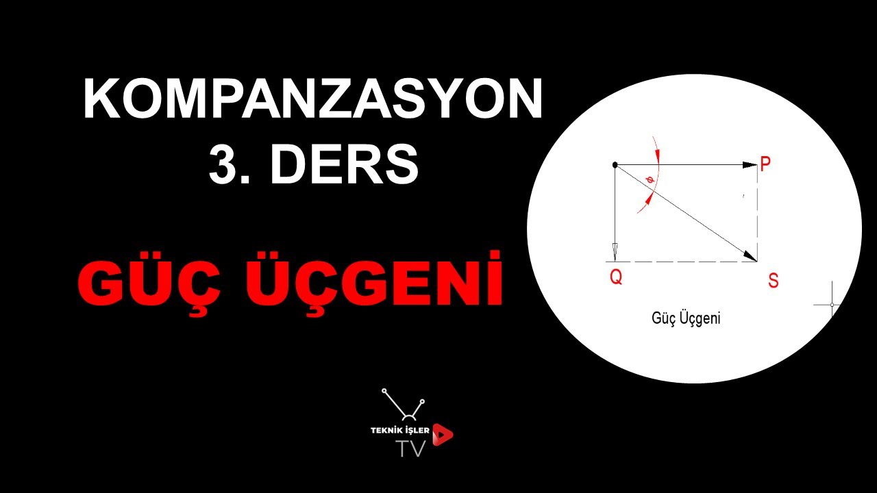 KOMPANZASYON 3. DERS: GÜÇ ÜÇGENİ #elektrik #otomasyon #kompanzasyon # ...