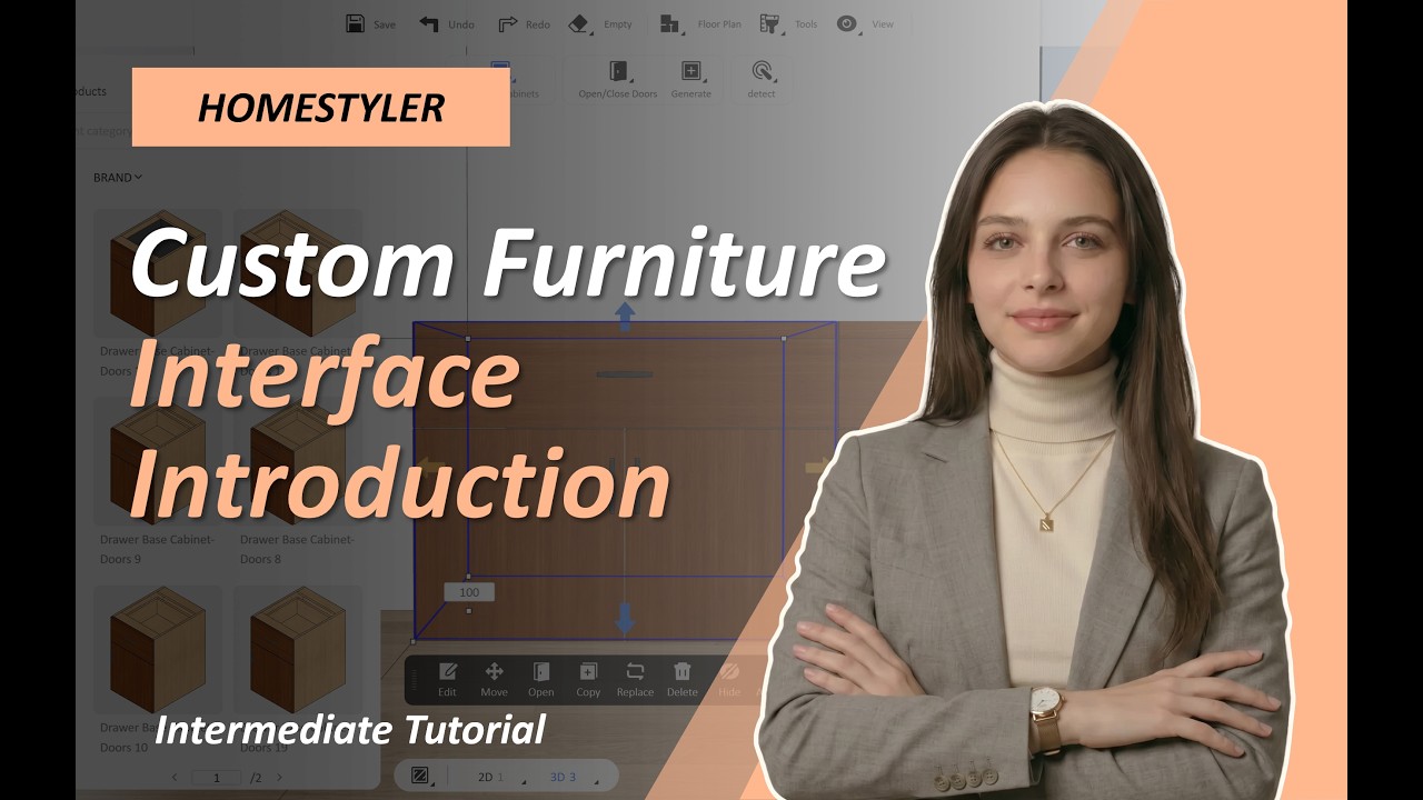 Custom Furniture: Interface Introduction - YouTube
