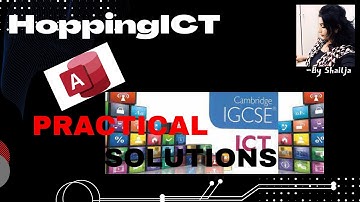 2017 OCT/NOV, PAPER 2 MS ACCESS  PART  -  1   #IGCSE  #ICT  #PASTPAPER#WINTERPAPER2#DATAMANIPULATION