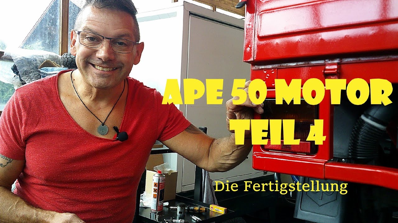 Piaggio Ape 50 Motor Teil 4 / Die Fertigstellung #apeharry