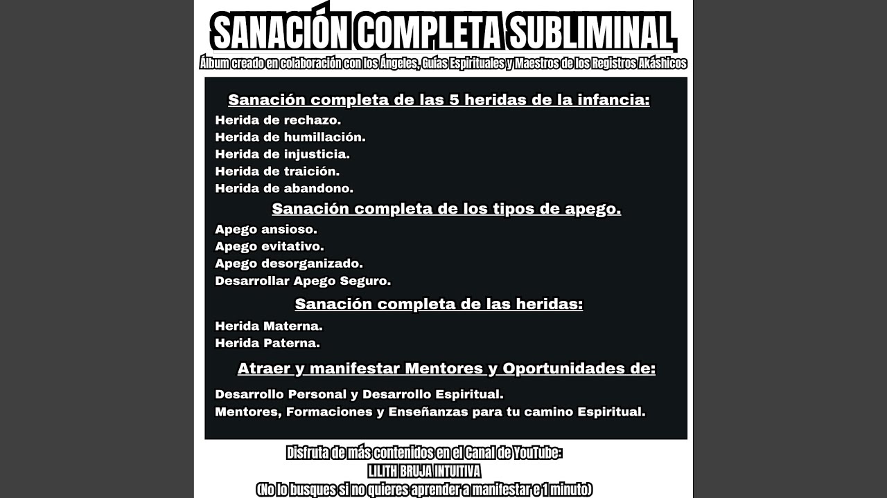 Sana la HERIDA MATERNA Y HERIDA PATERNA (SANACIÓN SUBLIMINAL COMPLETA)