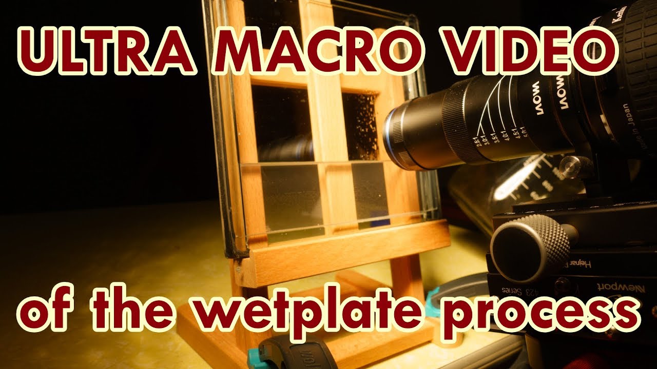 Ultra macro video of the collodion wet plate process - YouTube