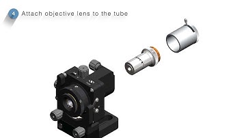 Installing Objective Lens and Pinhole into 910A Spatial Filter