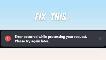 How to Fix "Error occurred while processing your request. Please try again later" on OpenSea