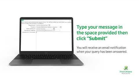 Here is how you can send us a secure message via online banking