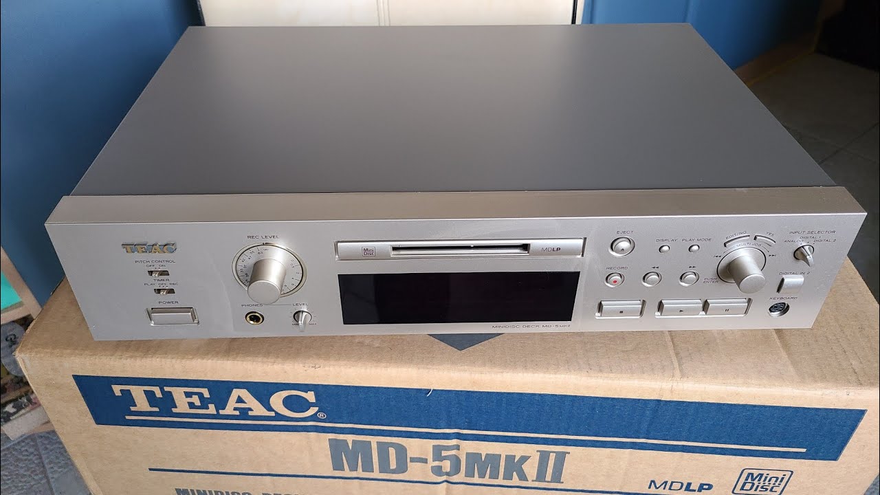 MiniDisc Deck TEAC MD-5mkII First PowerOn & operation test