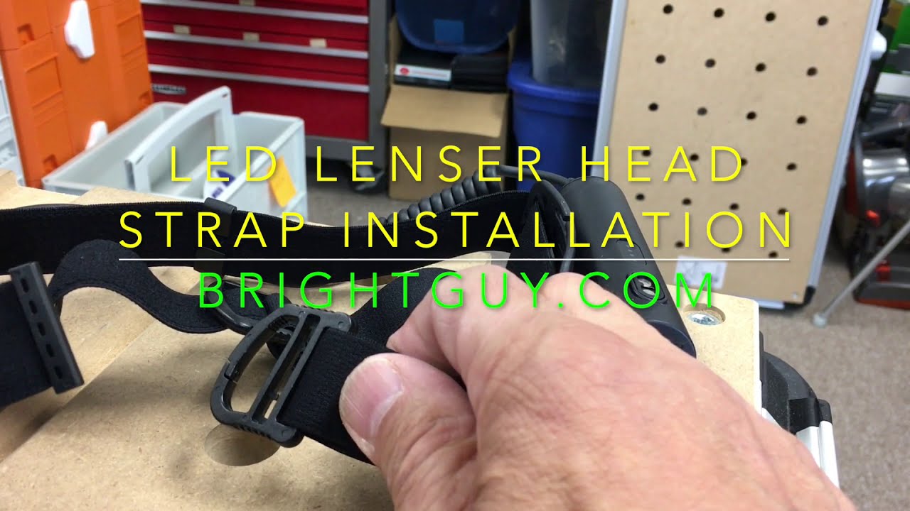 LEDLenser head strap install - YouTube