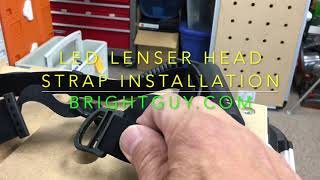 LEDLenser head strap install