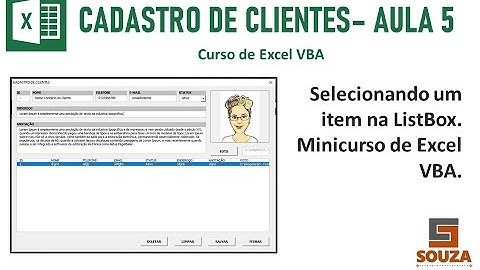 Cadastro de Clientes - Selecionando itens na ListBox - Aula 5