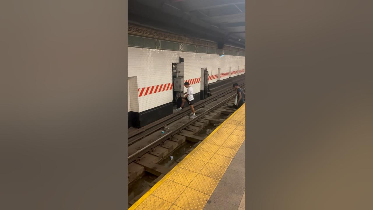 MTA sealed off the entrance to the secret subway tracks in the Canal Street station in New York City MTA sealed off the entrance to the secret subway tracks in the Canal Street station in New York City