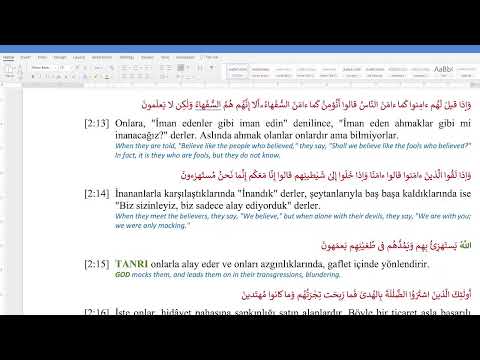 Submitters Quran Study - Turkish - Mar 31, 2022 - [2:1] - Cafer