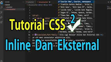 Belajar CSS Dasar Inline External Internal CSS