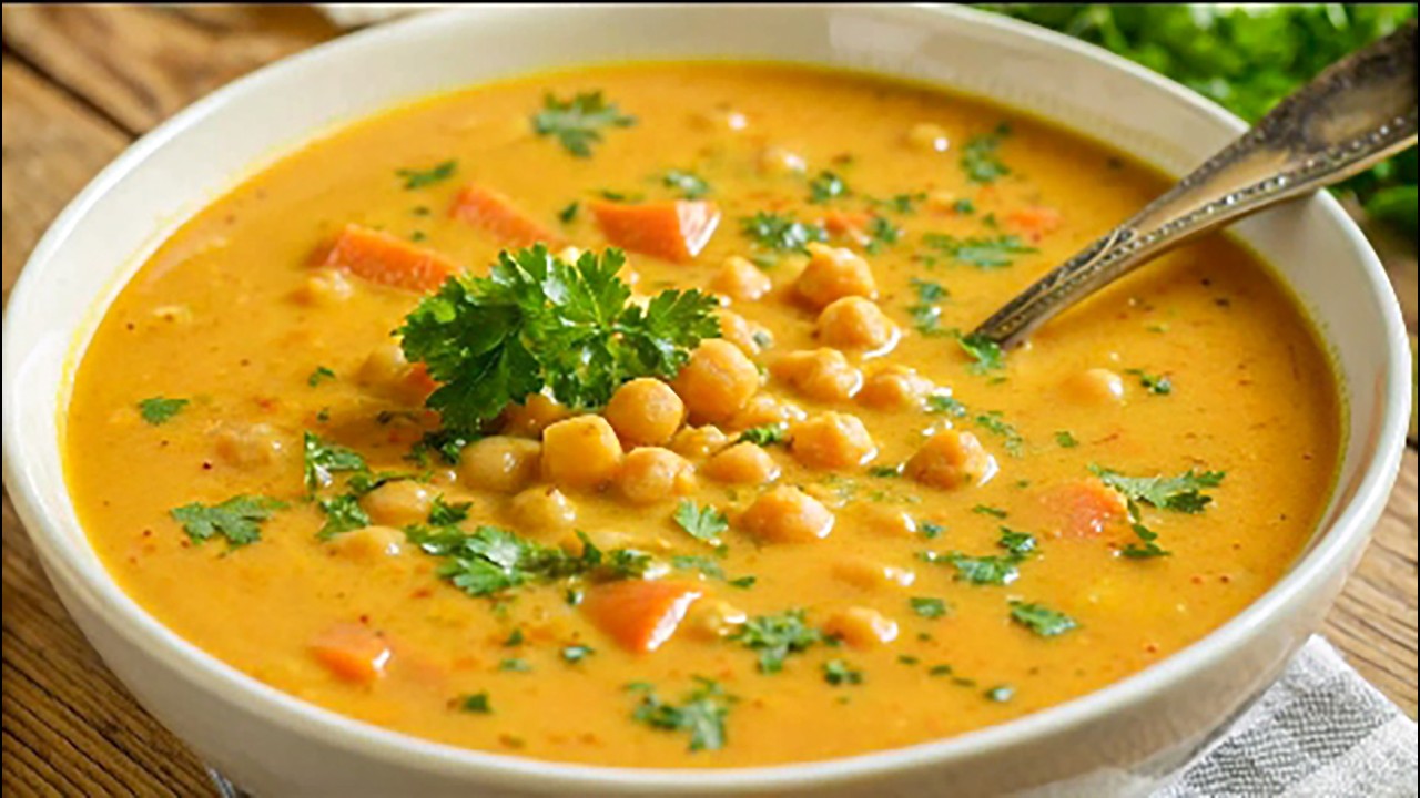 Essen Sie alle 3 Tage Kichererbsen Suppe zum Abendessen und Sie werden schnell abnehmen!