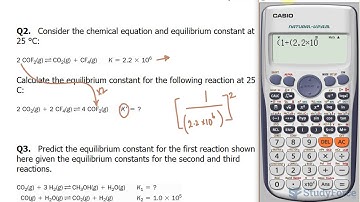 ⚗️ Manipulating the Equilibrium Constant to Reflect Changes in the Chemical Equation (Part 1)