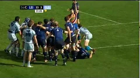 Jamie Heaslip Tries Leinster V Cardiff RaboDirect Pro12 Round 7 2012/13