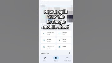 how to split csv file in Google sheet on Android