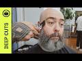 Silver Beard Trimmed Perfectly for Bald Head Style