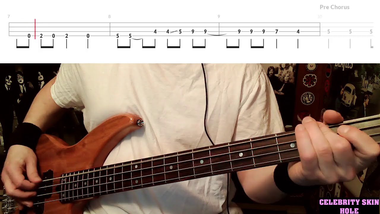 Celebrity Skin by Hole Bass Cover with Tabs PlayAlong Chords Chordify
