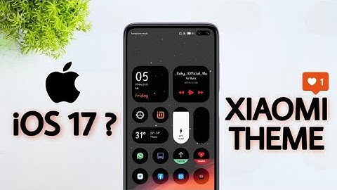 iOS 17 ? control Centre MIUI Theme For Any Xiaomi Devices | ios 17 ? On Miui 13/14