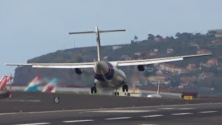 【4K】AGGRESSIVE LANDING from  ATR 72-500 Swiftair