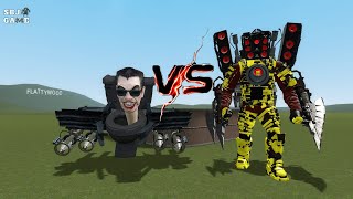 ARMORED SPEAKERMAN TITAN VS SKIBIDI TOILET G MAN PLANE  SBJ GAME