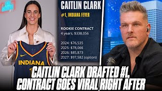 Caitlin Clark Is Drafted #1 In WNBA Draft, Will Make $300,000... Over 4 Years?! | Pat McAfee Reacts