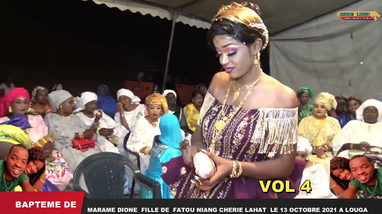 BAPTEME DE MARAME DIONE  FILLE DE  FATOU NIANG CHERIE LAHAT  LE 13 OCTOBRE 2021 A LOUGA AVEC BOROM L