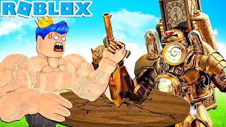 PANDU GAMING ADU PANCO LAWAN TITAN CLOCKMAN DAN TITAN TV MAN UPGRADE DI ROBLOX!!!