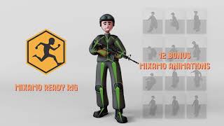 Soldiers - 3D Character, Mixamo Rig Download screenshot 5
