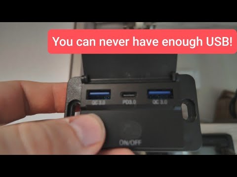 Fitting more off-grid USB power sockets - YouTube