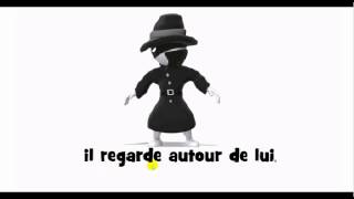 French pronunciation = il regarde autour de lui