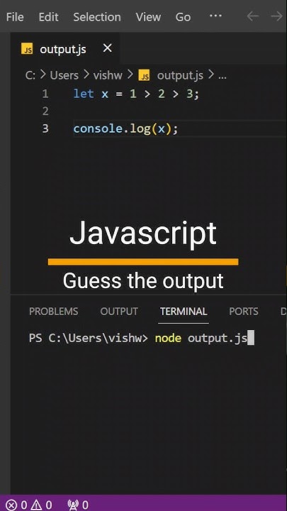 Javascript guess the output interview question - YouTube