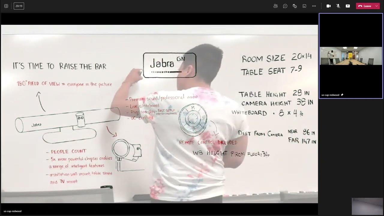 Jabra Panacast 50 Whiteboard feature demo YouTube