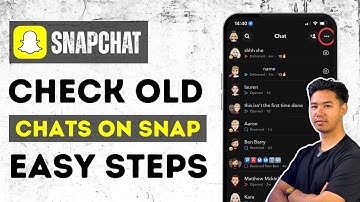 How To Check Old Chats In Snapchat
