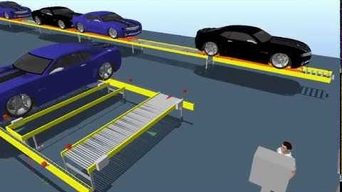 3D Emulation - Automotive Floor Conveyor