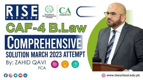 𝐂𝐀𝐅-𝟒 𝐁.𝐋𝐚𝐰 𝐂𝐨𝐦𝐩𝐫𝐞𝐡𝐞𝐧𝐬𝐢𝐯𝐞 𝐒𝐨𝐥𝐮𝐭𝐢𝐨𝐧 𝐌𝐚𝐫𝐜𝐡 𝟐𝟎𝟐𝟑 𝐀𝐭𝐭𝐞𝐦𝐩𝐭 𝐁𝐲 𝐒𝐢𝐫 𝐙𝐚𝐡𝐢𝐝 𝐐𝐚𝐯𝐢