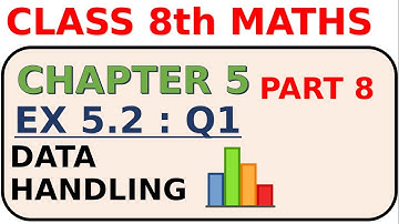Data Handling, Chapter 5 , Ex 5.2: Q1,  Class 8th Mathematics