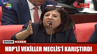 HDP'li vekiller Meclis'i karıştırdı Resimi