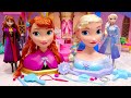 アナ雪2 エルサとアナ のヘアー スタイリングヘッド 変身 ドレス★おめかしメイクやヘアアレンジ★プリンセス⭐ 人形 アニメ