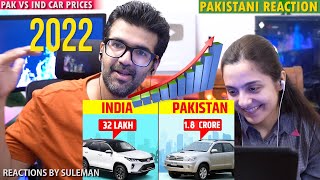 Pakistani Couple Reacts To India vs Pakistan Cars Price Comparison | 2022 | Why So Expensive In Pak?