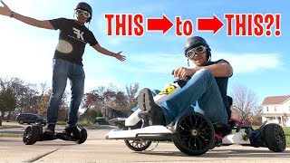 Unboxing & Let's Drive - GoKart Kit by Hyper GoGo - Convert ANY Hoverboard into a Tesla Gokart!